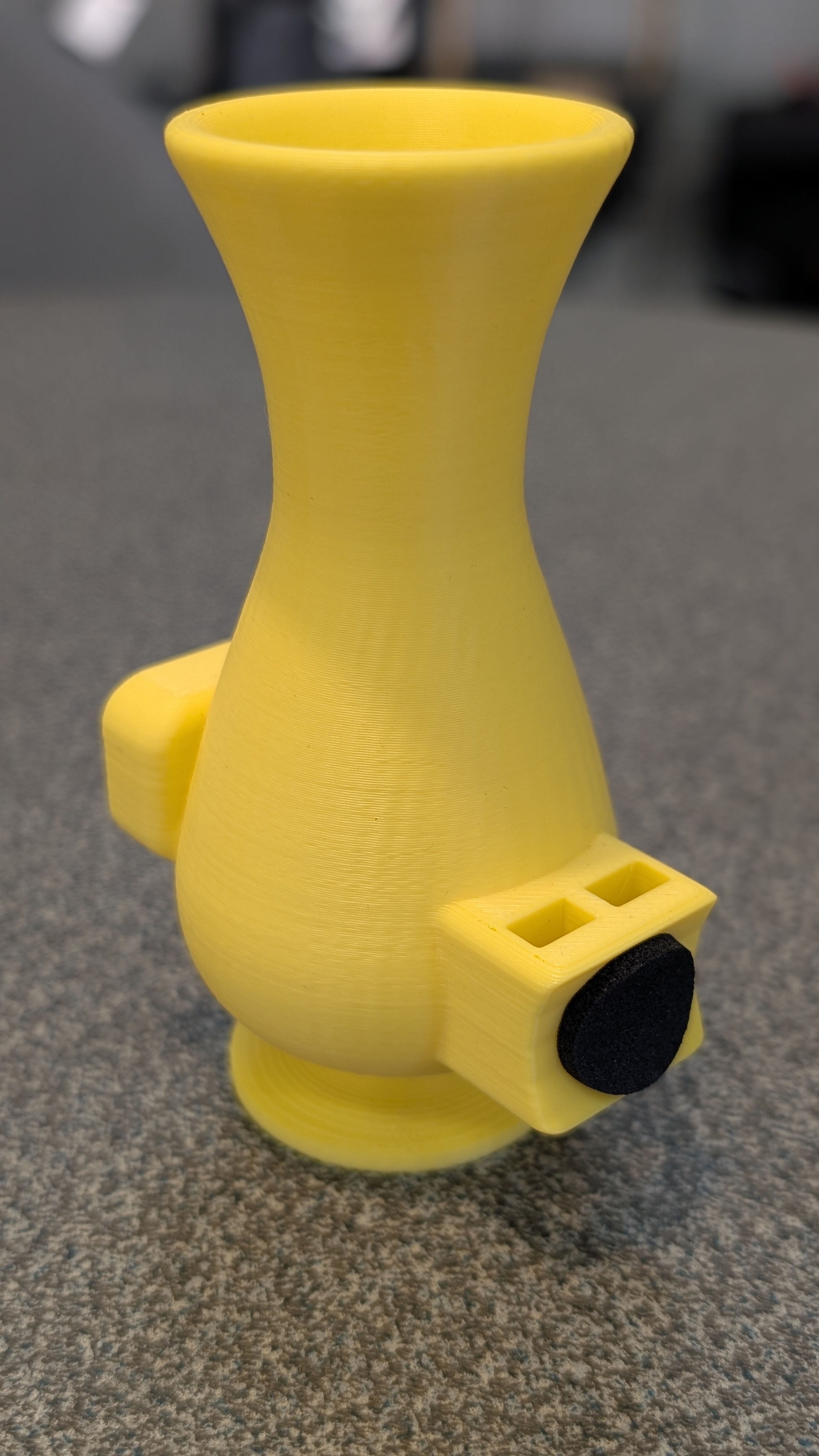 Blumenvase Zweirad-Krüger gelb