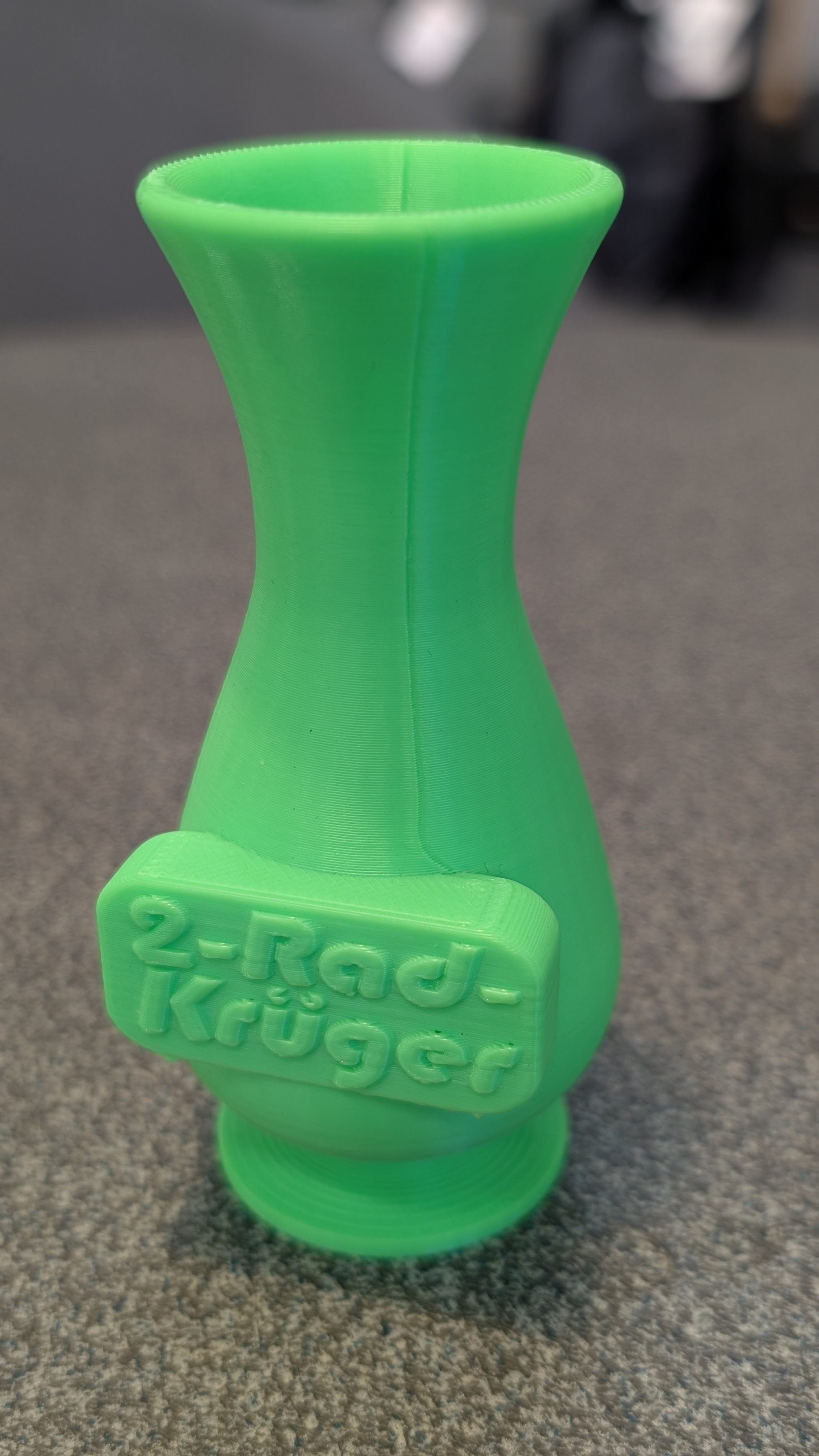 Blumenvase Zweirad-Krüger grün
