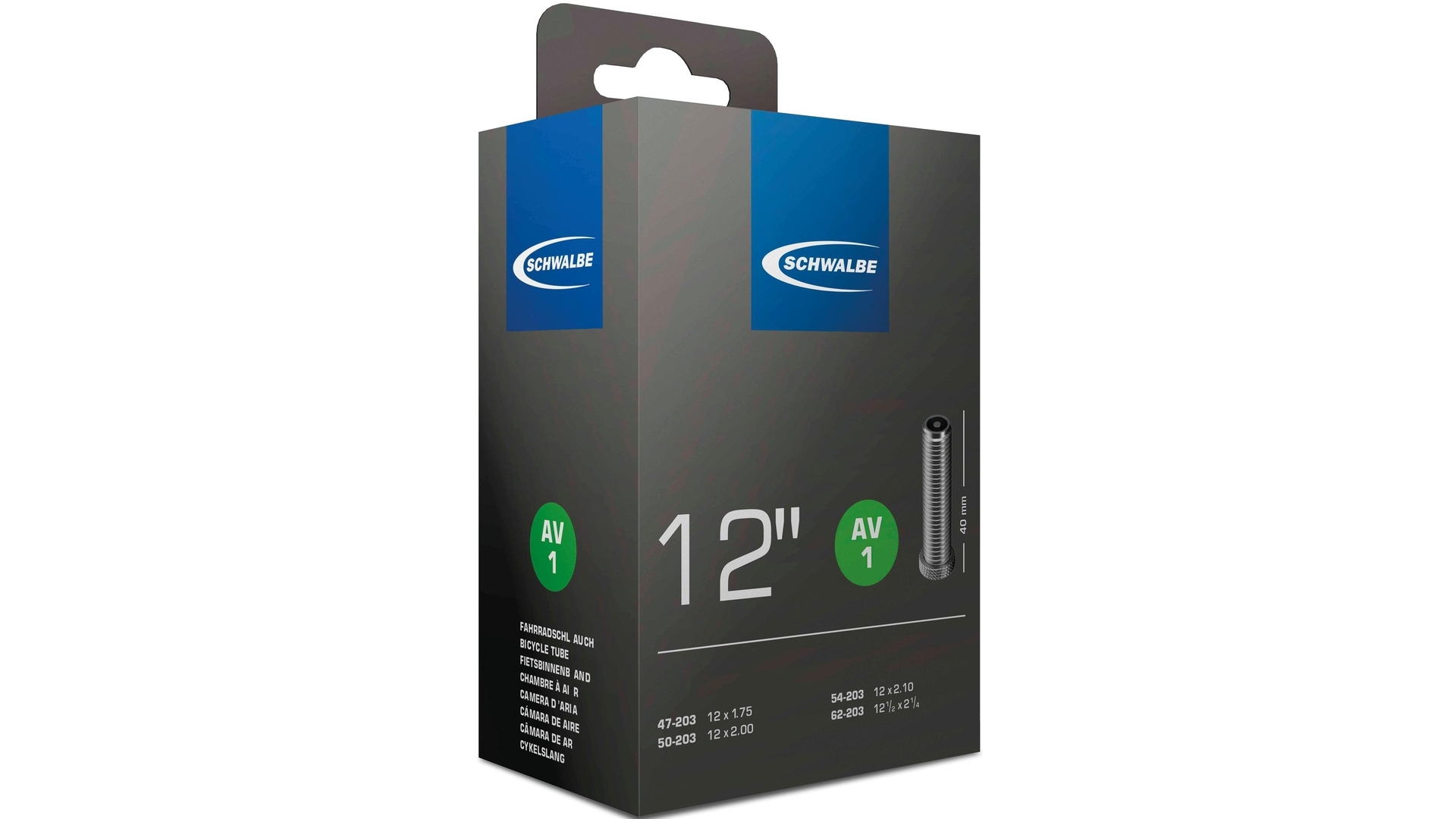 Schlauch "AV1" 12" SCHWALBE