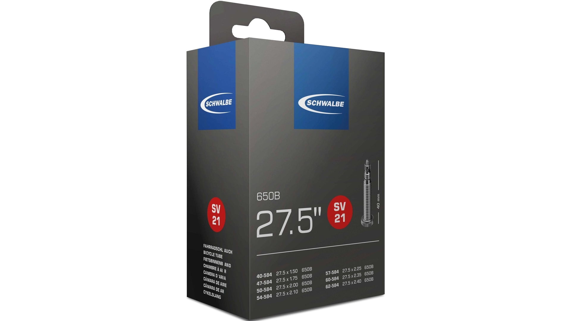 Schlauch "SV21" 27,5" SCHWALBE